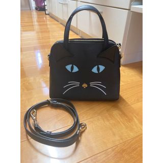 美品　kate spade catsコラボ　スマホショルダー