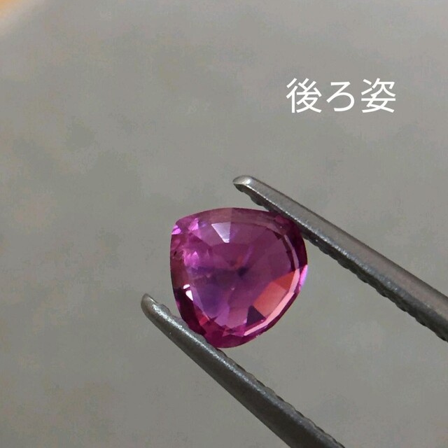 【ご専用】非加熱 0.69ct 〜いちご飴〜 ピンクサファイア レディースのアクセサリー(リング(指輪))の商品写真