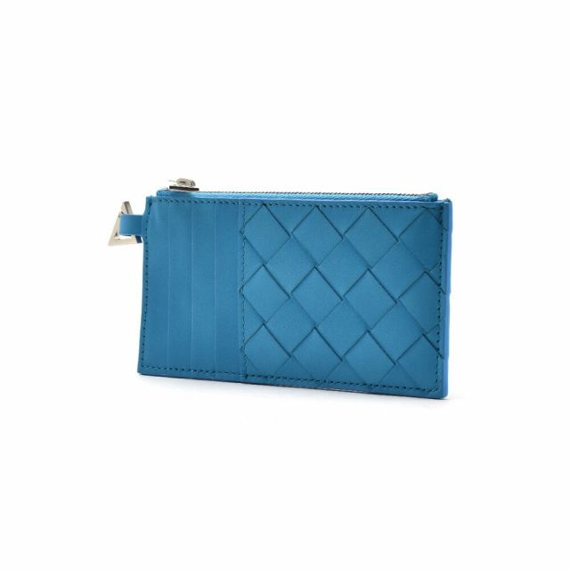 Bottega Veneta(ボッテガヴェネタ)の【SKY BLUE】ボッテガヴェネタ ファスナー付きカードケース レディースのファッション小物(パスケース/IDカードホルダー)の商品写真