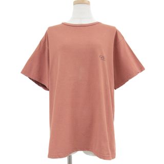 プラージュ(Plage)のPlage プラージュ Tシャツ トップス オレンジ系 FREE 半袖 クルーネック ロゴ バックプリント コットン 綿 おしゃれ シンプル 着回し カジュアル ブランド 【レディース】【中古】(Tシャツ(半袖/袖なし))