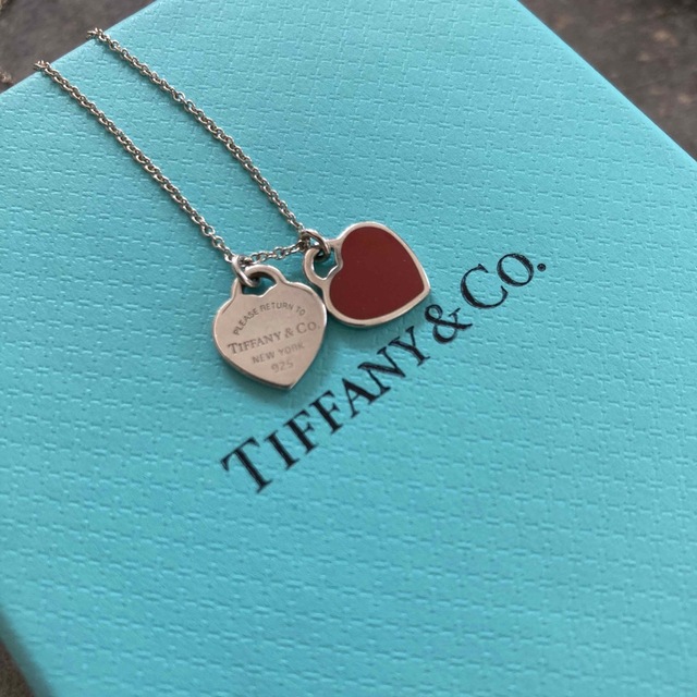 Tiffany ティファニー ネックレス ハート プレート レッド 限定特典