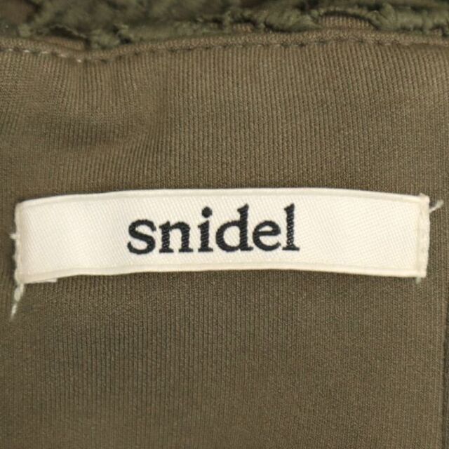 SNIDEL - スナイデル レース刺繍 レースタイトスカート 0 カーキ ...