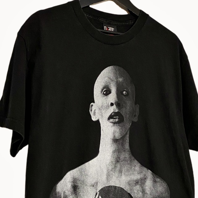 00s マリリンマンソン ビンテージ ロックバンドTシャツ ブラック USA古着