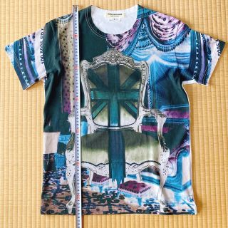 ジュンヤワタナベコムデギャルソン(JUNYA WATANABE COMME des GARCONS)の美品！　ジュンヤワタナベコムデギャルソン　ユニオンジャックアートTシャツ　S(Tシャツ/カットソー(半袖/袖なし))