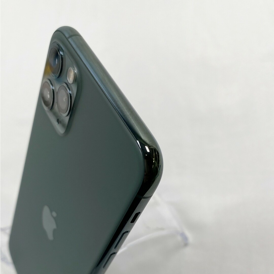 【  】iPhone 11 Pro Max 64GB ミッドナイトグリーン A2218 3F913J/A 4Kビデオ FaceID SIMロック解除済み Super Retina XDRディスプレイ 本体のみ Apple ※ 品 ※ デモ機利用 リモートワーク スマホ 格安SIM SIMロックなし ギフト プレゼントとしても !!