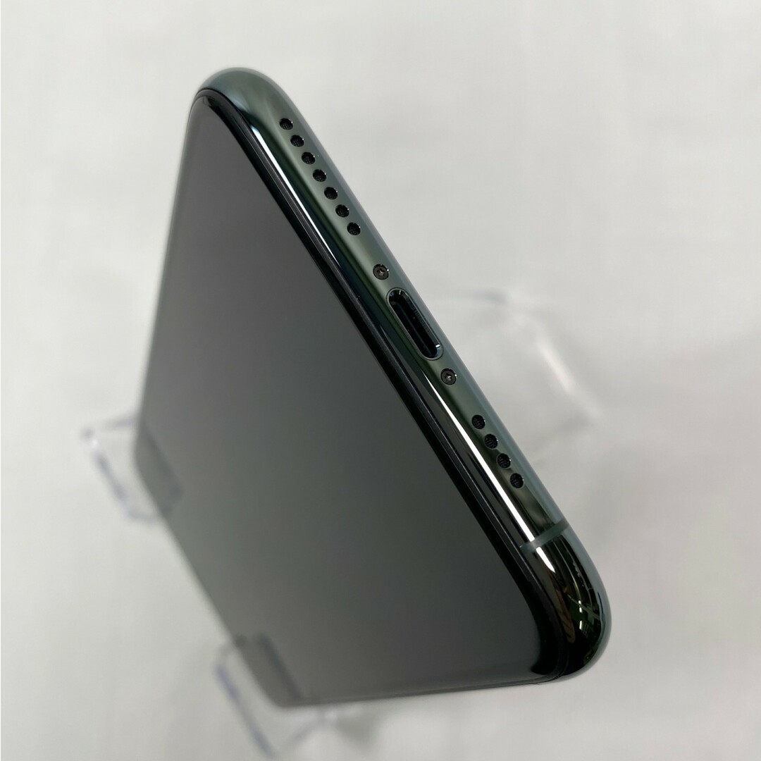 【  】iPhone 11 Pro Max 64GB ミッドナイトグリーン A2218 3F913J/A 4Kビデオ FaceID SIMロック解除済み Super Retina XDRディスプレイ 本体のみ Apple ※ 品 ※ デモ機利用 リモートワーク スマホ 格安SIM SIMロックなし ギフト プレゼントとしても !!