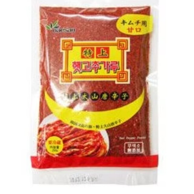 大山　甘口唐辛子粉1kg(キムチ用)レシピあり　最安値!!! 食品/飲料/酒の食品(調味料)の商品写真