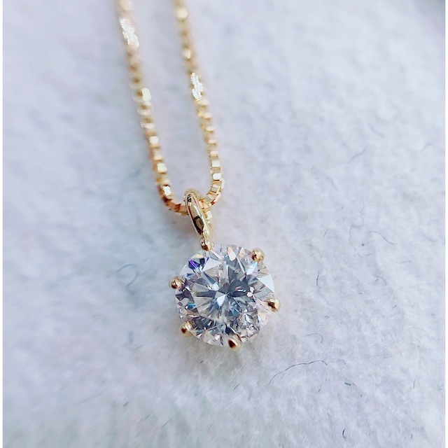 ※即決価格★0.301ct★✨D,SI2,Good一粒ダイヤK18プチネックレス