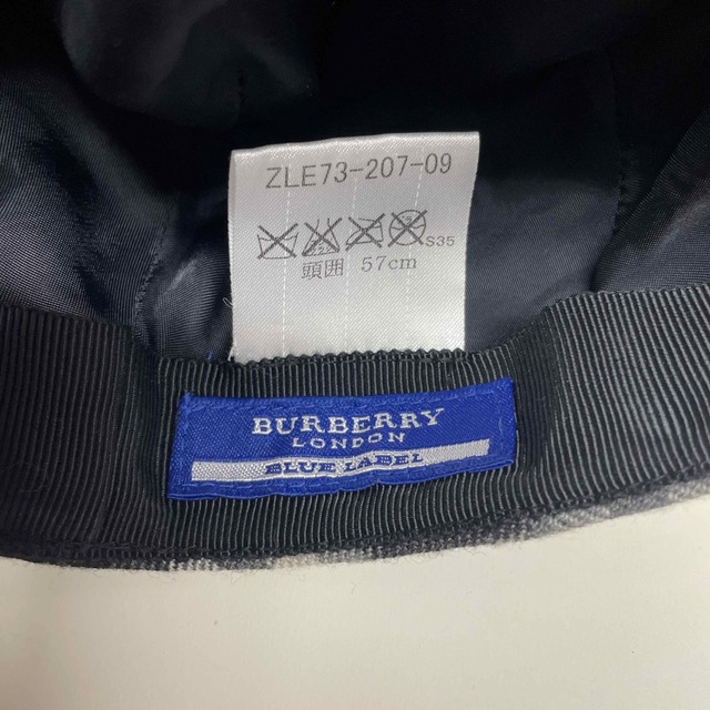 BURBERRY BLUE LABEL(バーバリーブルーレーベル)のバーバリー　ブルーレーベル　ハンチング　ブルー レディースの帽子(ハンチング/ベレー帽)の商品写真