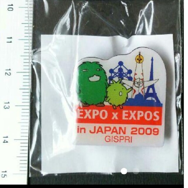 ピンバッジ　EXPOxEXPOSinJAPAN2009 ooe エンタメ/ホビーの雑誌(アート/エンタメ/ホビー)の商品写真