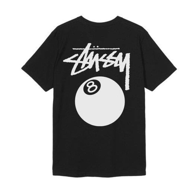 STUSSY ステューシー 8ボール 天使　Tシャツ　XLサイズ　黒