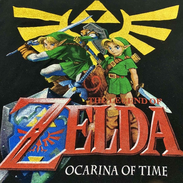 00s ゼルダの伝説 時のオカリナ ビンテージ ゲーム アニメTシャツ EU