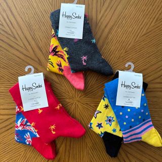 ハッピーソックス(Happy Socks)の新品★ナイガイ　ハッピーソックス　キッズ　19.5〜21.5cm 6足セット(靴下/タイツ)