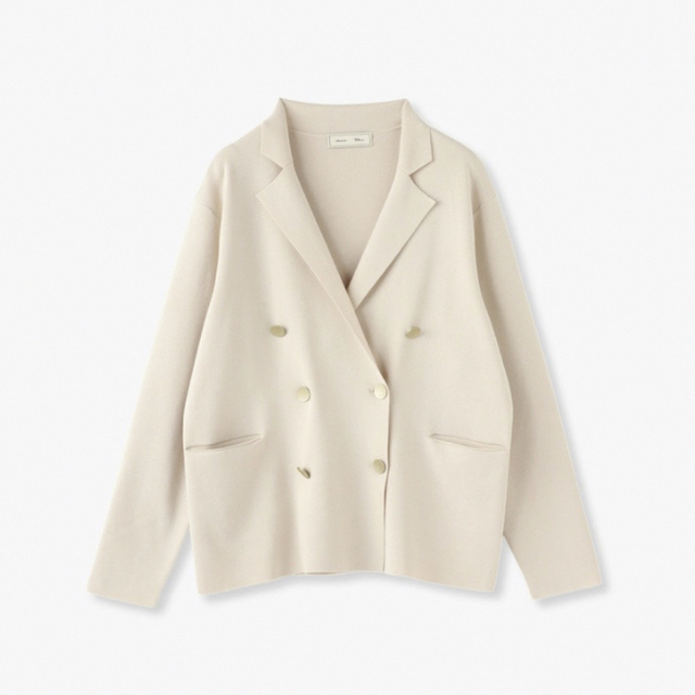A4等級以上 ebure Cotton Silk Knit Jacket | www.tegdarco.com