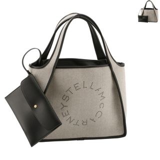 ステラマッカートニー(Stella McCartney)のステラマッカートニー STELLA MCCARTNEY トートバッグ ショッピングトート ロゴ ポーチ付き コットンキャンバス 2023年春夏新作 502793 WP0138(トートバッグ)