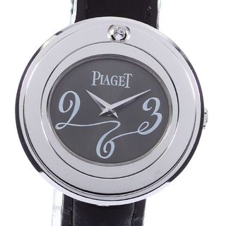 ピアジェ(PIAGET)のピアジェ PIAGET P10275 ポセション K18WG 1Pダイヤ クォーツ レディース 良品 保証書付き_738552【ev20】(腕時計)