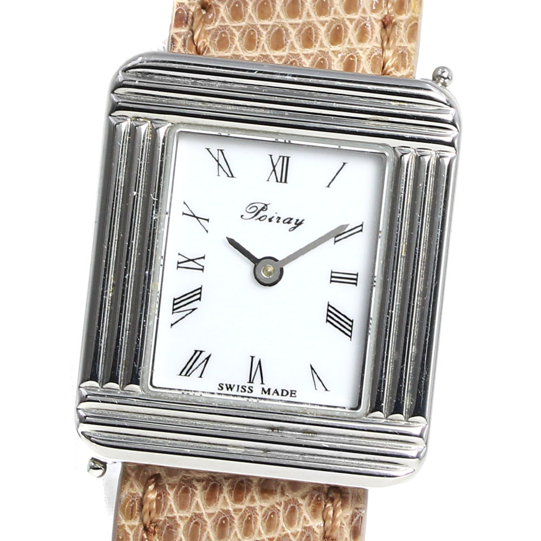 フランス製 腕時計 Pierre Lannier 本革 ホワイト 稼働品 782