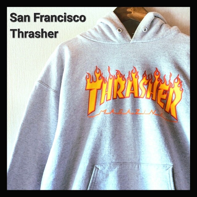 THRASHER - 古着☆スラッシャー スケーターストリート ビッグロゴ