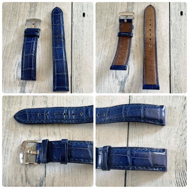 【美品】BVLGARI ブルガリ 腕時計 レッタンゴロ ブルートパーズ
