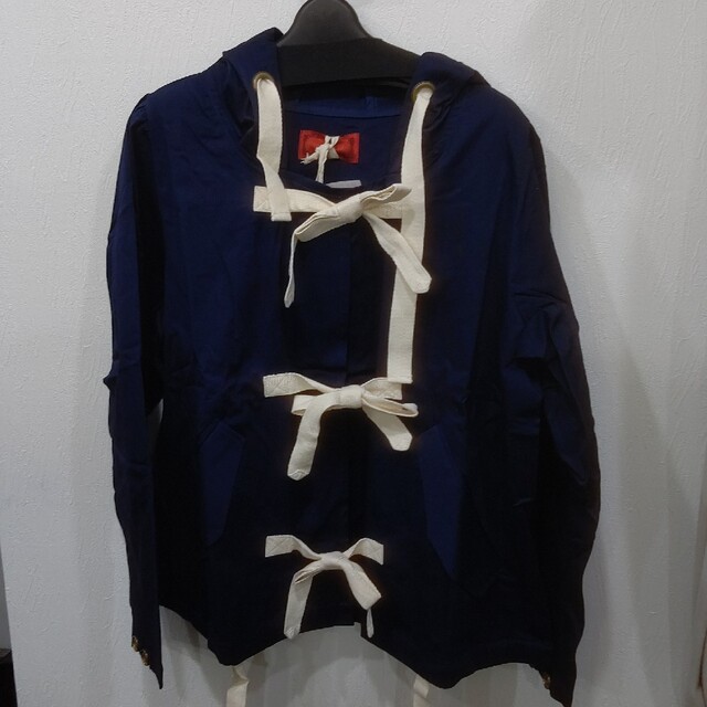 osharewalker(オシャレウォーカー)の新品・somari・フード付きレースアップブルゾンLL~3L レディースのジャケット/アウター(ブルゾン)の商品写真