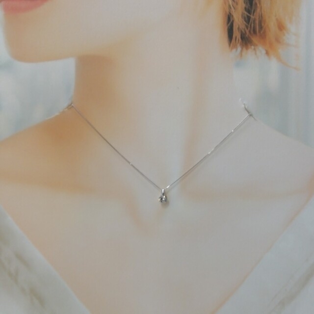 Pt850& Pt900✨ダイヤ0.522ct✨１粒シンプル✨ダイヤネックレス✨