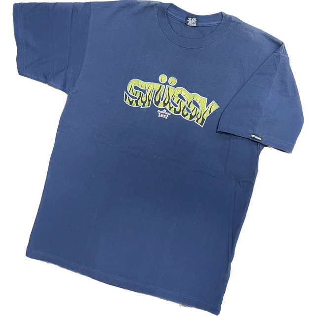 【STUSSY】90s old stussy テンダーロインTシャツ 紺 ③