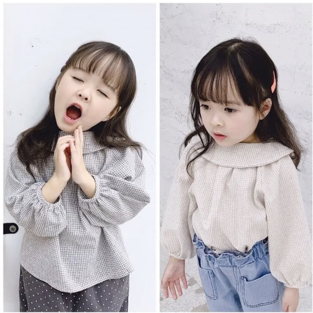 値下げ　韓国子供服　新品女の子トップス（110cm） キッズ/ベビー/マタニティのキッズ服女の子用(90cm~)(Tシャツ/カットソー)の商品写真