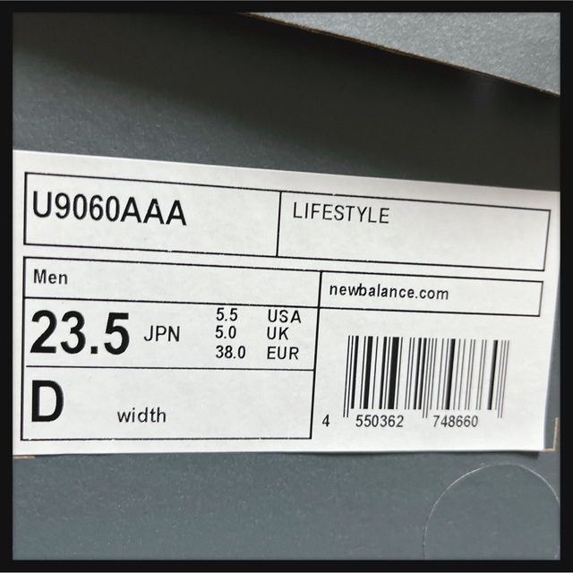 New Balance - 今季新作完売モデル☆23.5cm☆U9060AAA☆ブラック