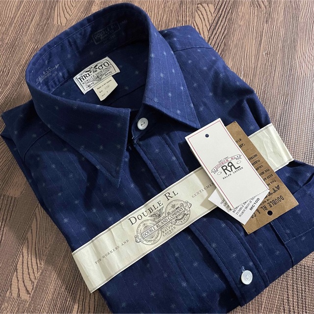 激レア RRL インディゴ染め オックスフォード シャツ ドレス - シャツ