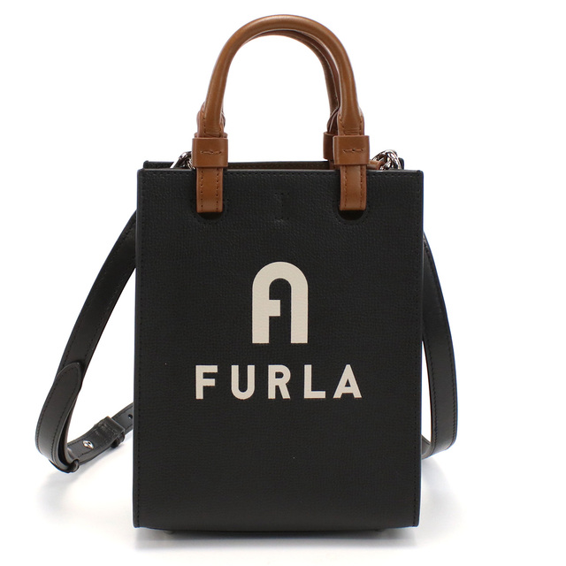 Furla フルラ FURLA VARSITY WB00729 ハンドバッグ NERO+PERLA ブラック レディース