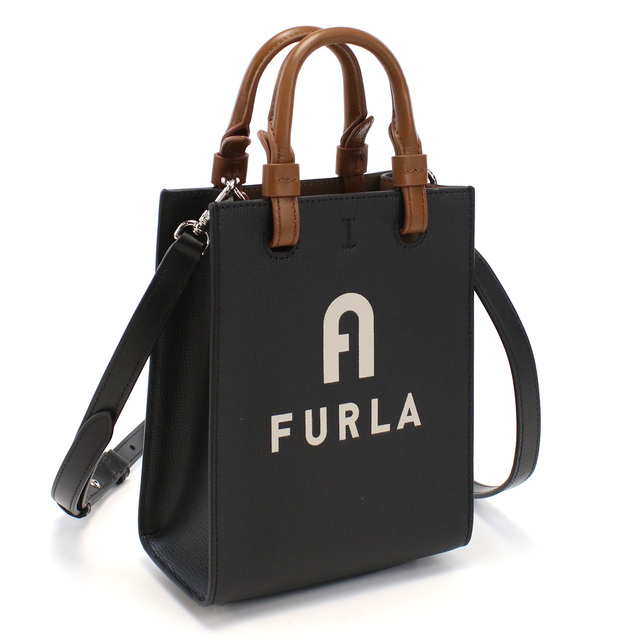 Furla フルラ FURLA VARSITY WB00729 ハンドバッグ NERO+PERLA ブラック レディース