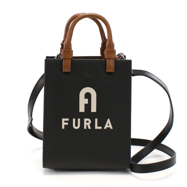 Furla フルラ FURLA VARSITY WB00729 ハンドバッグ NERO+PERLA ブラック レディース