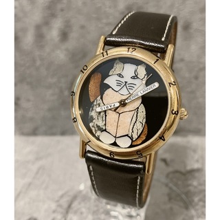 希少 美品 Pierre Lannier ピエールラニエ 腕時計 猫 ネコ