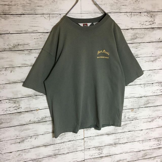 BEN DAVIS(ベンデイビス)の【背面隠れロゴタグ有り】ベンデイビス　プリントTシャツ　人気カーキM A492 メンズのトップス(Tシャツ/カットソー(半袖/袖なし))の商品写真