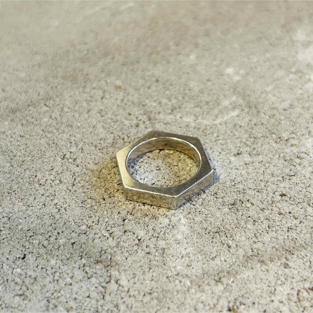 グッチ ヘキサゴン 六角形 ボルト ナットリング 指輪 シルバー 925