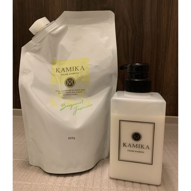 KAMIKA(カミカ)のKAMIKAクリームシャンプー　ベルガモットジャスミン コスメ/美容のヘアケア/スタイリング(シャンプー)の商品写真