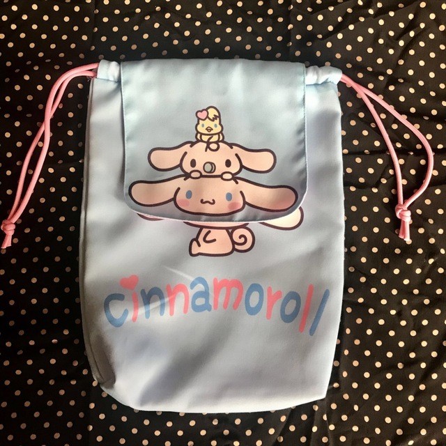 シナモロール(シナモロール)のシナモロール 巾着袋 上履き 入学準備 ミニリュック キッズ/ベビー/マタニティのこども用バッグ(シューズバッグ)の商品写真