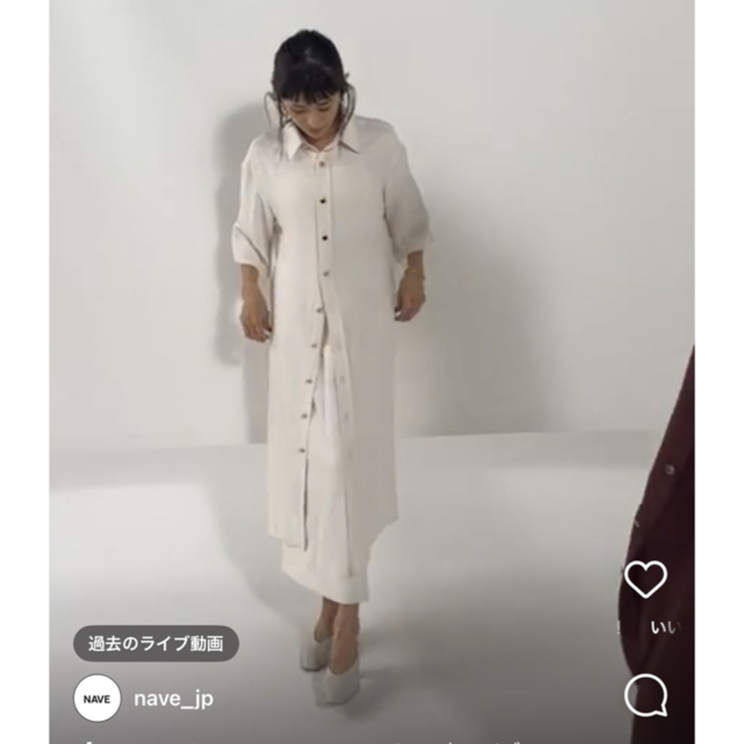 アセテートギャバシャツドレス Renave 山田優 新品 www.krzysztofbialy.com