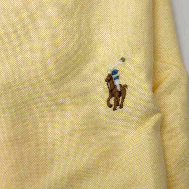 POLO RALPH LAUREN(ポロラルフローレン)の新品 ポロラルフローレン オックスフォードシャツ ボーイズ Mサイズ イエロー レディースのトップス(シャツ/ブラウス(長袖/七分))の商品写真