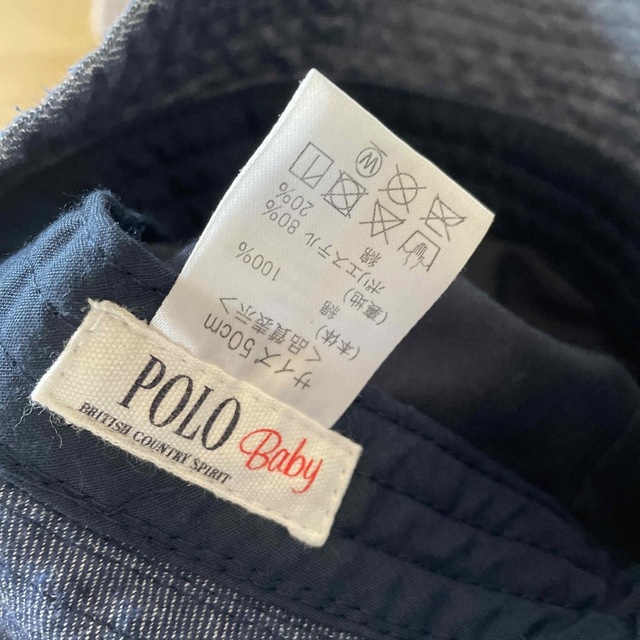 POLO RALPH LAUREN(ポロラルフローレン)の3/31までPOLOデニム風ハット キッズ/ベビー/マタニティのこども用ファッション小物(帽子)の商品写真