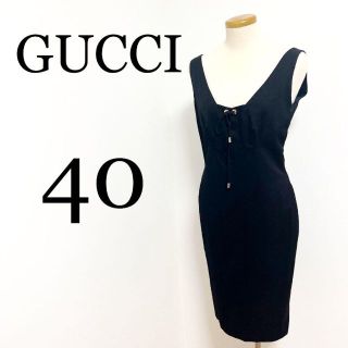 GUCCI グッチ　レディース　袖なし　ワンピース　古着　40サイズ