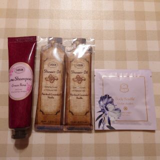 サボン(SABON)のSABON/サボン ローシャンプー·シャワーオイル+Laline ボディソフレ(サンプル/トライアルキット)