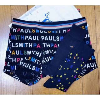 ポールスミス(Paul Smith)のポールスミス　新品　メンズ　ボクサーパンツ＆ソックス(ロゴ/ブラックM)(ボクサーパンツ)