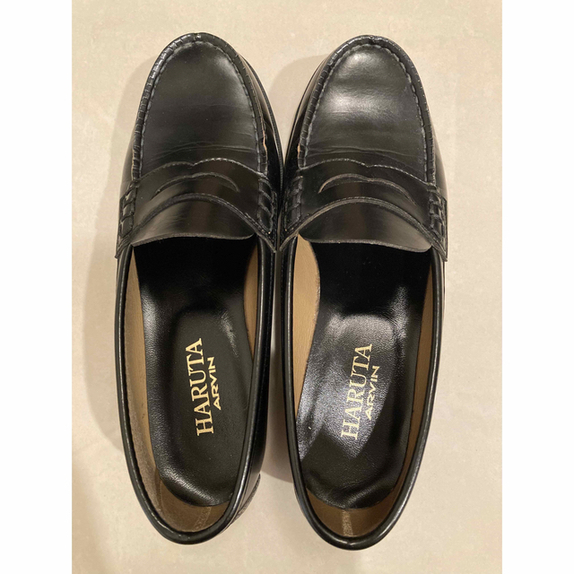 HARUTA(ハルタ)の黒ローファー レディースの靴/シューズ(ローファー/革靴)の商品写真