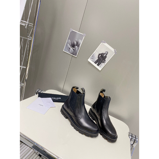 店内全品ポイント2倍!! celine セリーヌ チェルシー ブーツ 35 1/2 本革