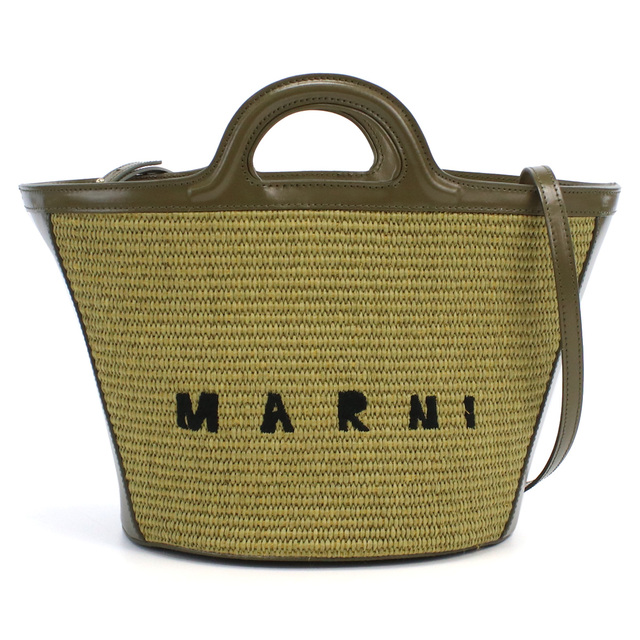 MARNI マルニ BMMP0068Q0 カゴバッグ カーキ レディース