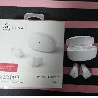 final フルワイヤレスイヤホン ZE3000 WHITE(ヘッドフォン/イヤフォン)