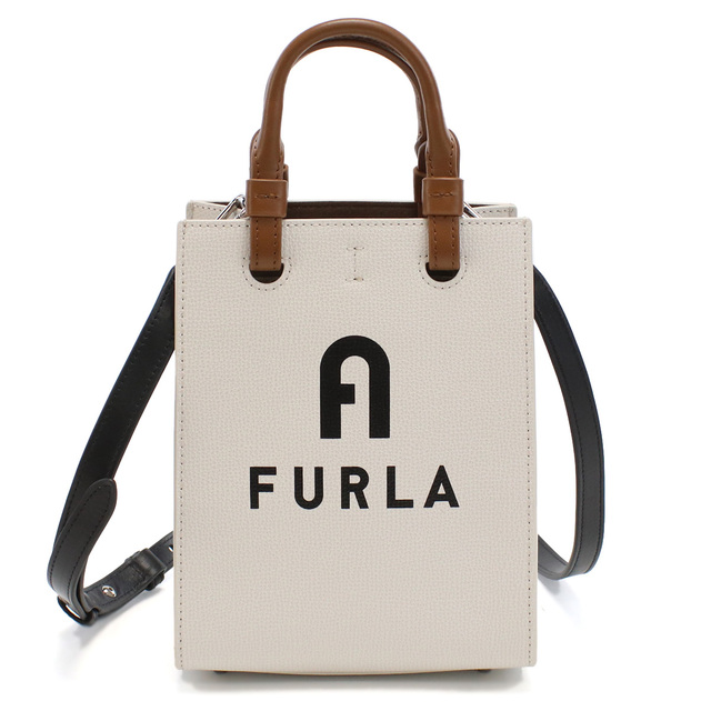 Furla フルラ FURLA VARSITY WB00729 ハンドバッグ MARSHMALLOW+NERO ホワイト系 レディース