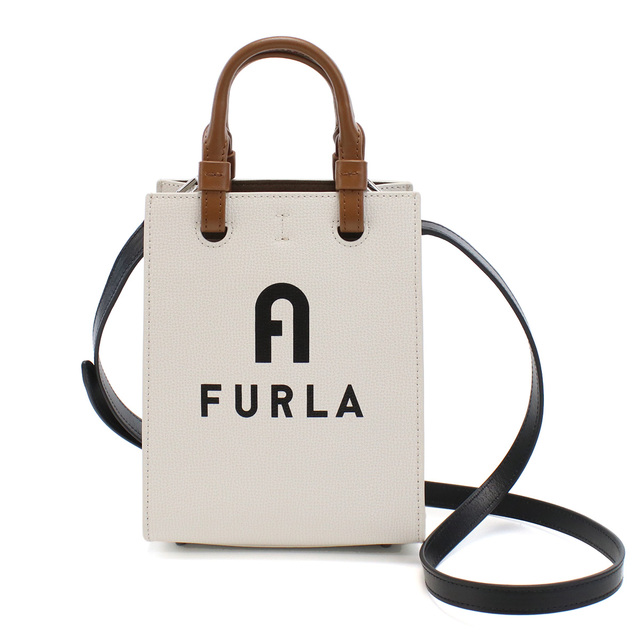 Furla フルラ FURLA VARSITY WB00729 ハンドバッグ MARSHMALLOW+NERO ホワイト系 レディース
