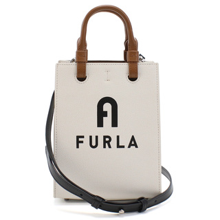 フルラ(Furla)のFurla フルラ FURLA VARSITY WB00729 ハンドバッグ MARSHMALLOW+NERO ホワイト系 レディース(ハンドバッグ)